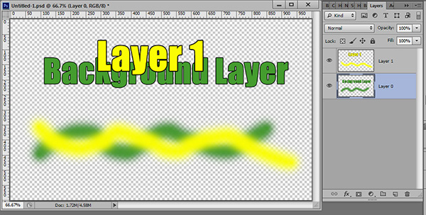 How do I create a new layer in Photoshop?