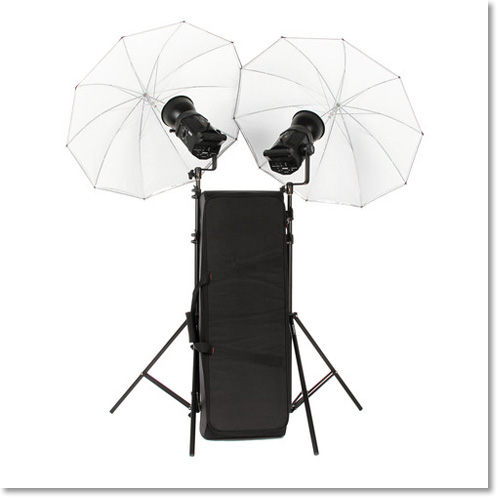 Bowens two-light kit with 500W.