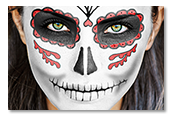 Create a sugar skull in Photoshop for Halloween or Day of the Dead.