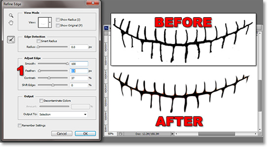 Use refine edge to smooth the lines.